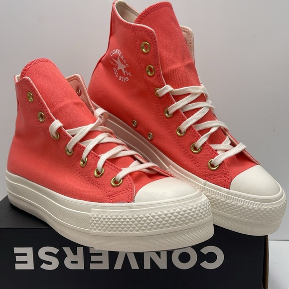 Converse WMNS CTAS LIFT HI
WATERMELON SLUSHY/EGRET WHITE A09914F
Platforms Snkrs - Picture 6 of 16